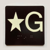 FD ELEVATOR FLOOR NUMBER THE LEXINGTON AVE LINE (STAR G- STAR GROUND) SIGN