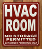 HPD HVAC ROOM SIGN