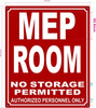 FD MEP ROOM SIGN/MECHANICAL