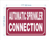 FD AUTOMATIC SPRINKLER CONNECTION SIGN