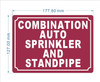 FD COMBINATION AUTO SPRINKLER AND STANDPIPE SIGN