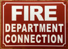 HPD FIRE DEPARTMENT CONNECTION SIGN