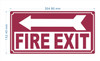 FD FIRE EXIT SIGN WITH LEFT ARROW