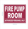 FIRE PUMP ROOM COMPLIANCE SIGN