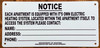 HPD KEY TO HEATING SYSTEM Notice  FOR ELECTRIC BUILDING -each apartment has its own electric heating system (white, aluminium, 8.5" x 4" Aluminum )