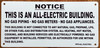 NOTICE: THIS IS AN ALL ELECTRIC BUILDING SIGN ( WHITE , 8.5X4.5 INCH ALUMINIUM)