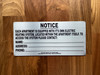 HPD KEY TO HEATING SYSTEM Notice  FOR ELECTRIC BUILDING -each apartment has its own electric heating system (Brush silver,8.5" x 4" Aluminum )