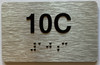 Apartment Number unit 10C Sign