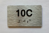 Apartment Number unit 10C Safety Sign