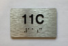Apartment Number unit 11C Safety Sign