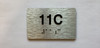 Apartment Number unit 11C Ada Sign