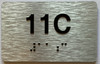 Apartment Number unit 11C Sign