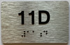 Apartment Number unit 11D Hpd Sign