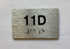 Apartment Number unit 11D Ada Sign