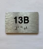 Apartment Number unit 13B Hpd Sign