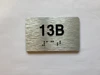 Apartment Number unit 13B Ada Sign