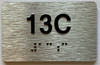 Apartment Number unit 13C Sign