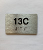 Apartment Number unit 13C Compliance Sign