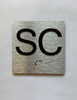 Elevator floor number/ elevator Jamb plate SC Braille Sign