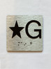 Elevator Floor Number / Elevator Jamb Plate STAR G Braille Sign