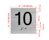 Elevator Floor Number / Elevator Jamb Plate 10 Hpd Sign