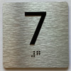 Elevator Floor Number / Elevator Jamb Plate 7 Sign