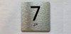 Elevator Floor Number / Elevator Jamb Plate 7 Ada Sign