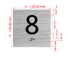 Elevator Floor Number / Elevator Jamb Plate 8 Hpd Sign