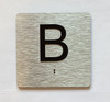 Elevator Floor Number / Elevator Jamb Plate B Braille Sign