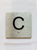 Elevator Floor Number / Elevator Jamb Plate C Safety Sign
