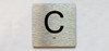 Elevator Floor Number / Elevator Jamb Plate C Braille Sign