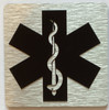 Elevator Jamb Plate STAR OF LIFE Sign