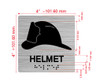 Elevator Floor Number / Elevator Jamb Plate helmet symbol Sign