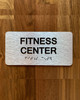 Fitness Center Sign with Raised Letters & Grade 2 Hpd Sign