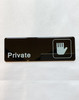PRIVATE Restaurant Safety Sign