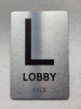 FLOOR L LOBBY Safety Sign
