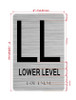 FLOOR LL LOWER LEVEL Hpd Sign