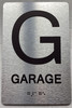 FLOOR G GARAGE Sign