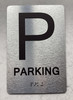 FLOOR P-PARKING Braille Sign