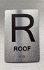 FLOOR R ROOF Safety Sign