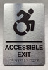 EXIT ACCESSABLE Compliance Sign