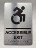 EXIT ACCESSABLE Safety Sign