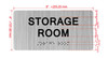 STORAGE ROOM Hpd Sign