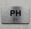 APT# PH SILVER Braille Sign