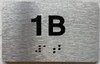APT# 1B SILVER Sign