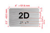 APT# 2D SILVER Ada Sign
