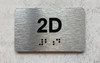 APT# 2D SILVER Safety Sign