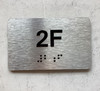 APT# 2F SILVER Ada Sign