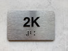 APT# 2K SILVER Ada Sign