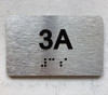 APT# 3A SILVER Ada Sign